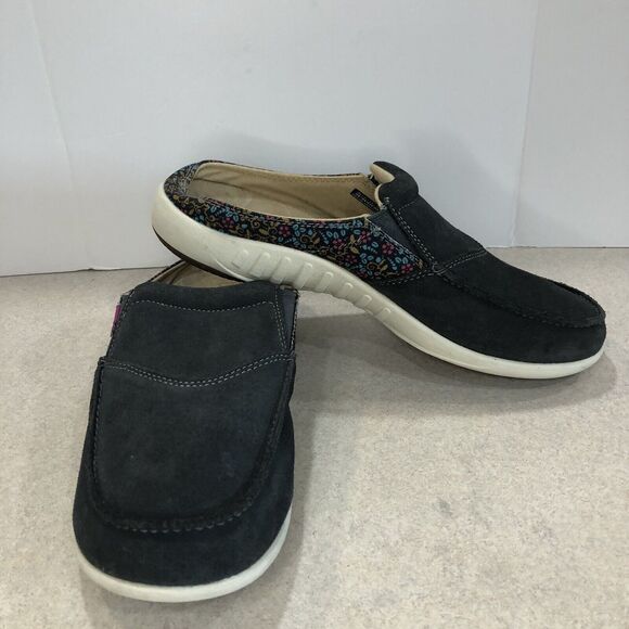 Women’s Spenco Siesta Via Slide Clog Iron Gat Floral‎ Gray Size 12B - Picture 9 of 10